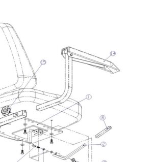 Armsteun verstelbaar rechts, Fortress Calypso
