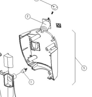 Console achterkap compleet, Fortress Calypso (Nr.5)