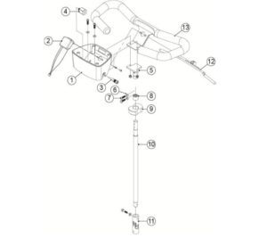 Stuurstang compleet, Fortress Calypso (Nr.5-11)