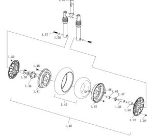 Galaxy Plus;Voorwiel (Nr.1.40)