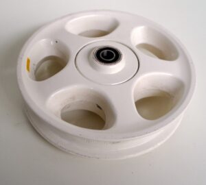 Voorwiel compleet wit, Trophy