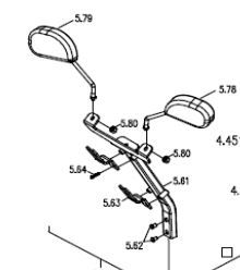 Spiegel compleet, rechts Galaxy plus (Nr.5.79)